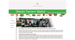 Desktop Screenshot of kanatafarmersmarket.ca
