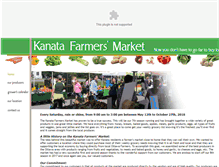 Tablet Screenshot of kanatafarmersmarket.ca